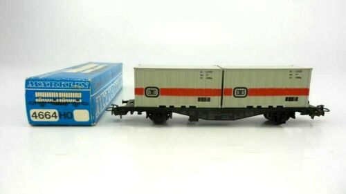 4664 MÄRKLIN HO – Containerwagen "CML"/Wagon container CML OVP (C2200664)