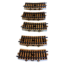5147 MÄRKLIN HO - 5 x GEBOGEN SCHAKELRAIL/ELEMENT TELECOMMANDE COURBE (D2500557)