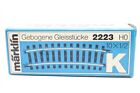 2223 MARKLIN-10 x Gebogen rail 1/2 15°/Voie courbes 1/2 15° (B2300426)