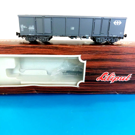 244 90 Liliput HO –Zwitserse open wagen EAOS/Wagon Suisse ouvert (E2500302)