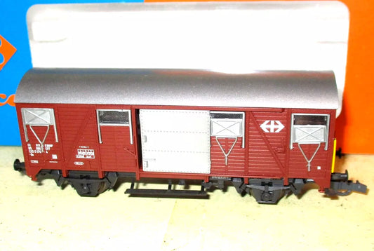 ROCO 4376S HO - ZWITSERSE GESLOTEN GOEDEREN WAGEN/WAGON FERMEE OVP (E2500197)