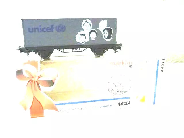 44261 MÄRKLIN HO – Containerwagen UNICEF/WAGON CONTAINER UNICEF(E2100814)