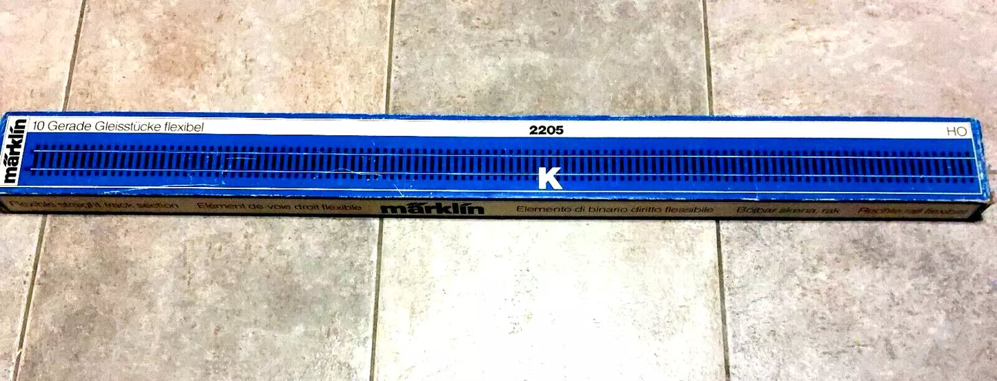 2205 MARKLIN HO - 3 xFlexibele K rails 900 mm OVP (B2500237)