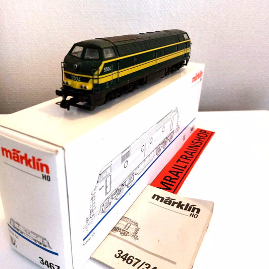 3467 MÄRKLIN HO- Belgische Digitaal diesellok serie 55 OVP (E2500584)