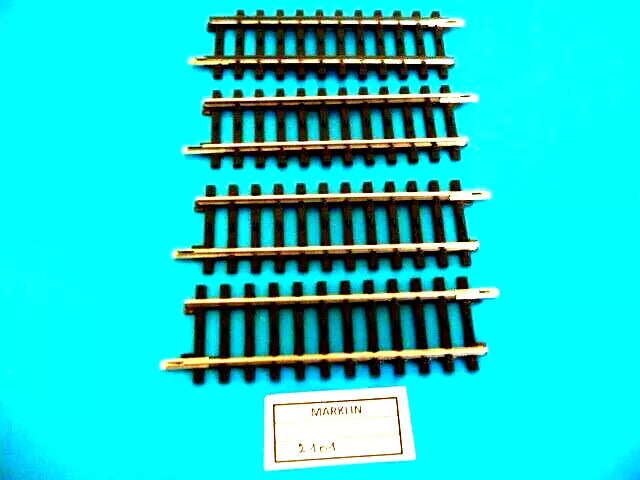 2101 MARKLIN HO - 4 x Rechte K rails 90 mm/ K-Voies droits x 4 (B2400265)