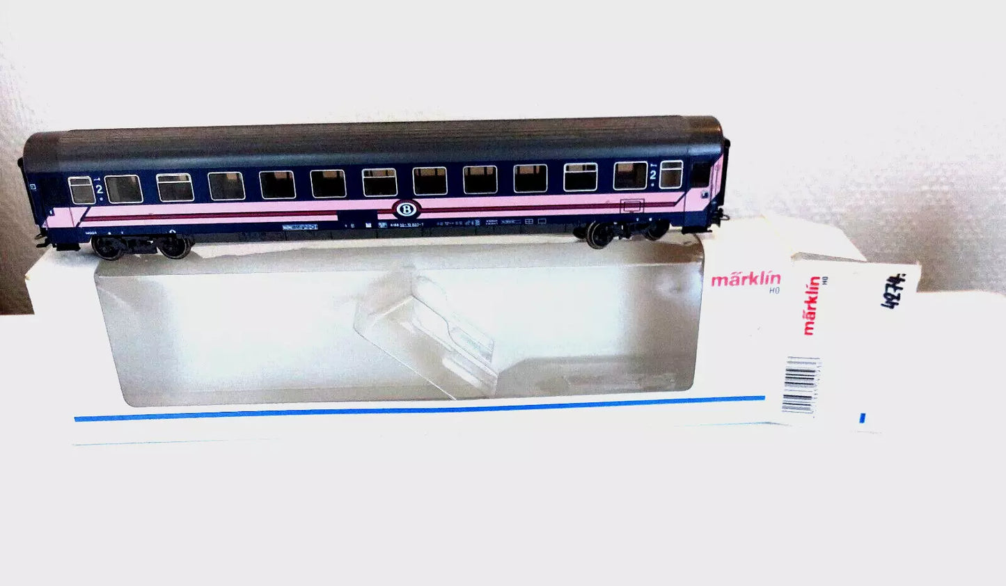 4274 Marklin HO - Belgische slaapwagen/Wagon lits Belge SNCB (E2500329)