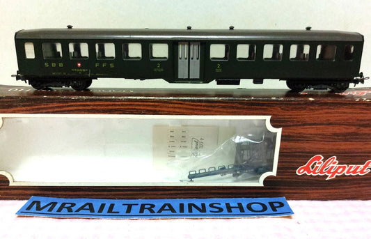 875 54 Liliput HO –Zwitserse personenwagen 2e kl./Voiture Suisse 2 cl(E2500304)