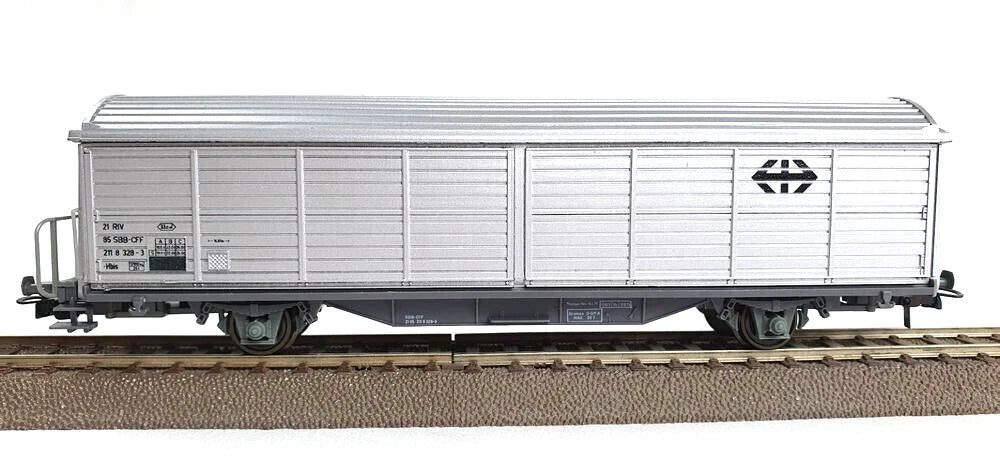 ROCO 4341 HO - ZWITSERSE GSLOTEN GOEDERENWAGEN/WAGON FERMEE OVP (C2500191)
