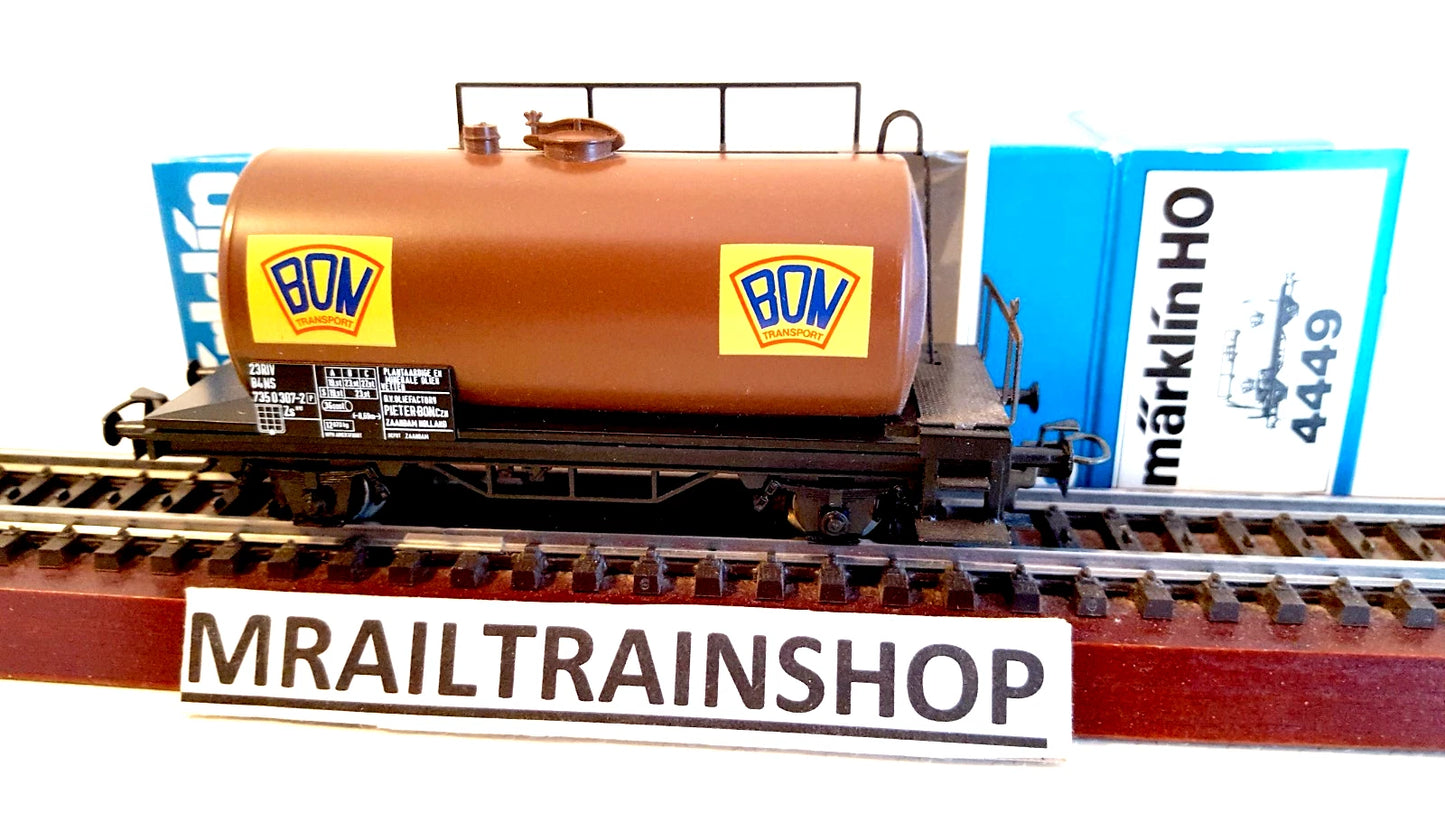 4449 MARKLIN HO - Ketelwagen BON/Wagon citerne BON OVP Maerklin(C2500741)