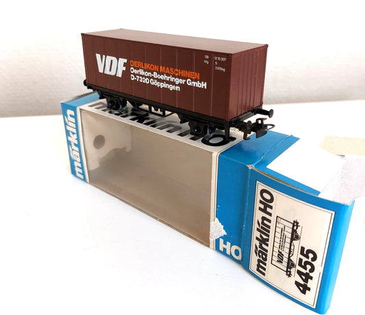 4455 Marklin HO - Containerwagen "VDF-OERLIKON/WAGON CONTAINER OVP (C2500799)