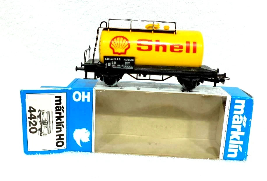 4442 MÄRKLIN HO - Ketelwagen Shell/Wagon citerne Shell Maerklin OVP (C2600151)