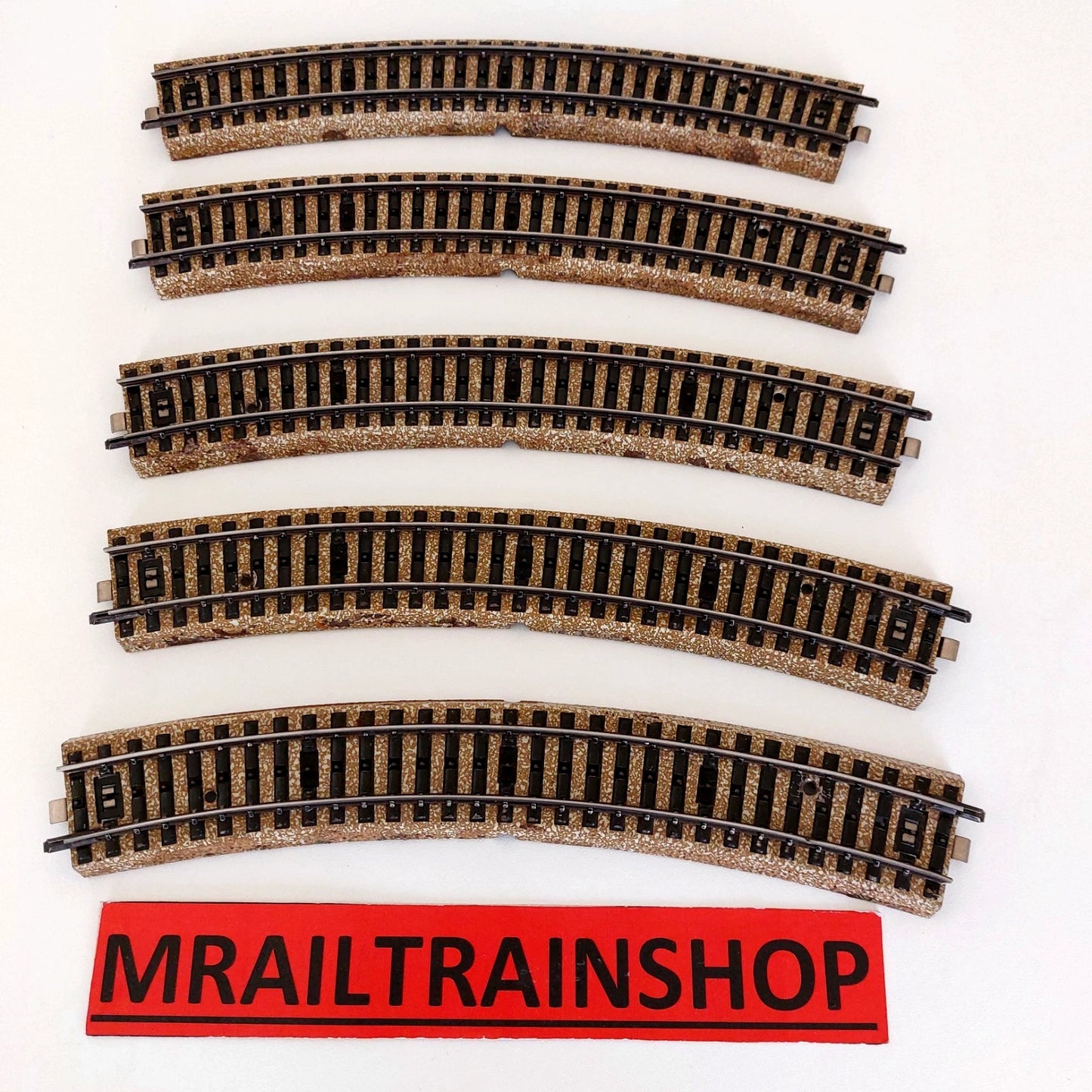 5200 MARKLIN HO - 5 x GEBOGEN RAILS/VOIES COURBES 23 CM R2 (D2600368)