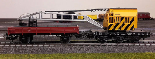 4671 Marklin HO - Kraanwagen + bijwagen met support/Wagon grue OVP