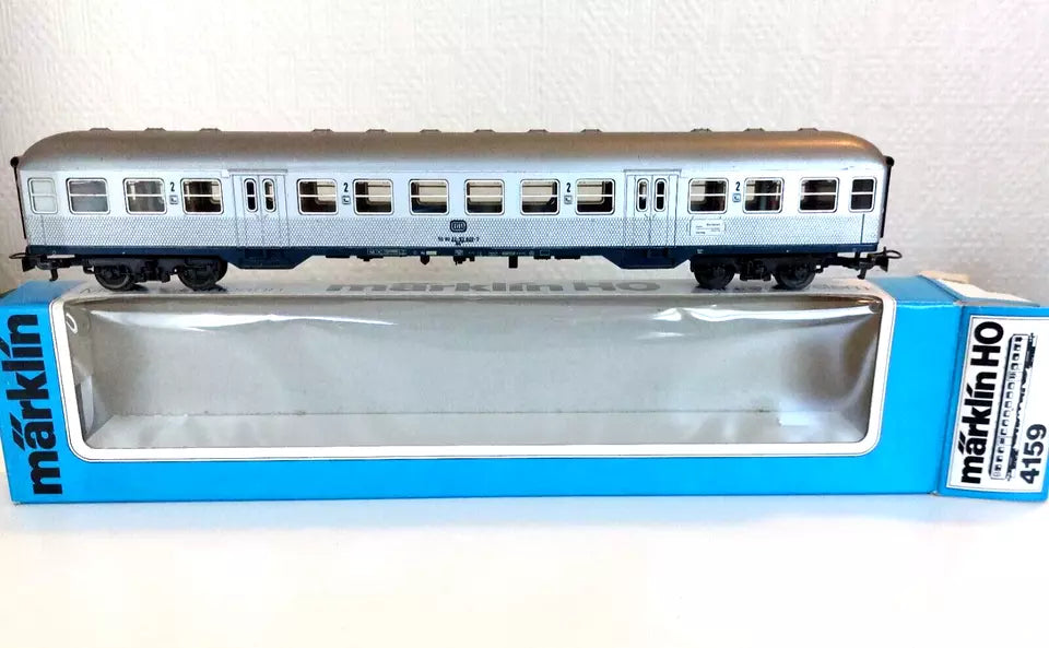 4159 Märklin HO-Personenwagen "Zilverling"2ekl /Voiture SilverlingOVP (E2500341)