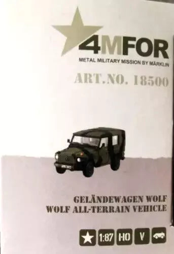 Märklin 4MFOR HO 18500 - All terreinwagen (SUV) Wolf MIL OVP (E2500024)