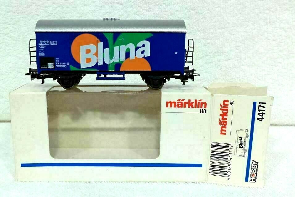 44171 Marklin HO - Wagon frigorifique "Bluna"/Wagon frigorifique "Bluna" OVP (C2100680)