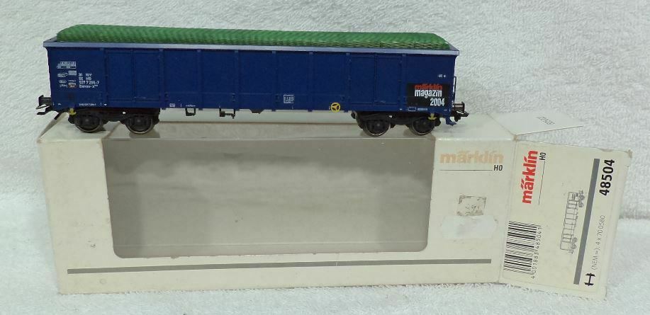 48504 Märklin HO -Openwagen + lading/Wagon ouvert + chargement OVP (C2100696)