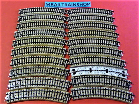 5100 MARKLIN HO - 20 x GEBOGEN RAILS/VOIES COURBES Q2 MÄERKLIN (A2101761)