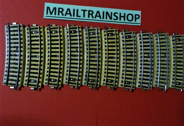 5101 MÄRKLIN HO - 10 x GEBOGEN RAILS/VOIES COURBES MAERKLIN (D2500465)