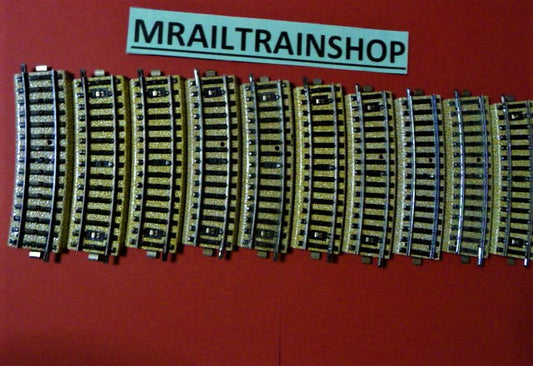 5101 MÄRKLIN HO - 10 x GEBOGEN RAILS/VOIES COURBES MAERKLIN (D2500465)