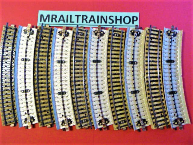 5206 MARKLIN HO - 10 x TEGENBOCHT WISSELS 5202/VOIES COURBES MÄERKLIN (D2200090)