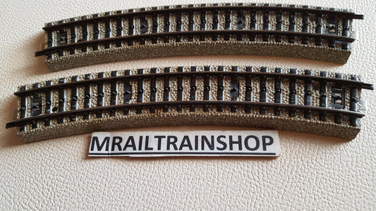 5206 MARKLIN HO - 2 x TEGENBOCHT WISSELS 5202/VOIES COURBES MÄRKLIN (D2300416)