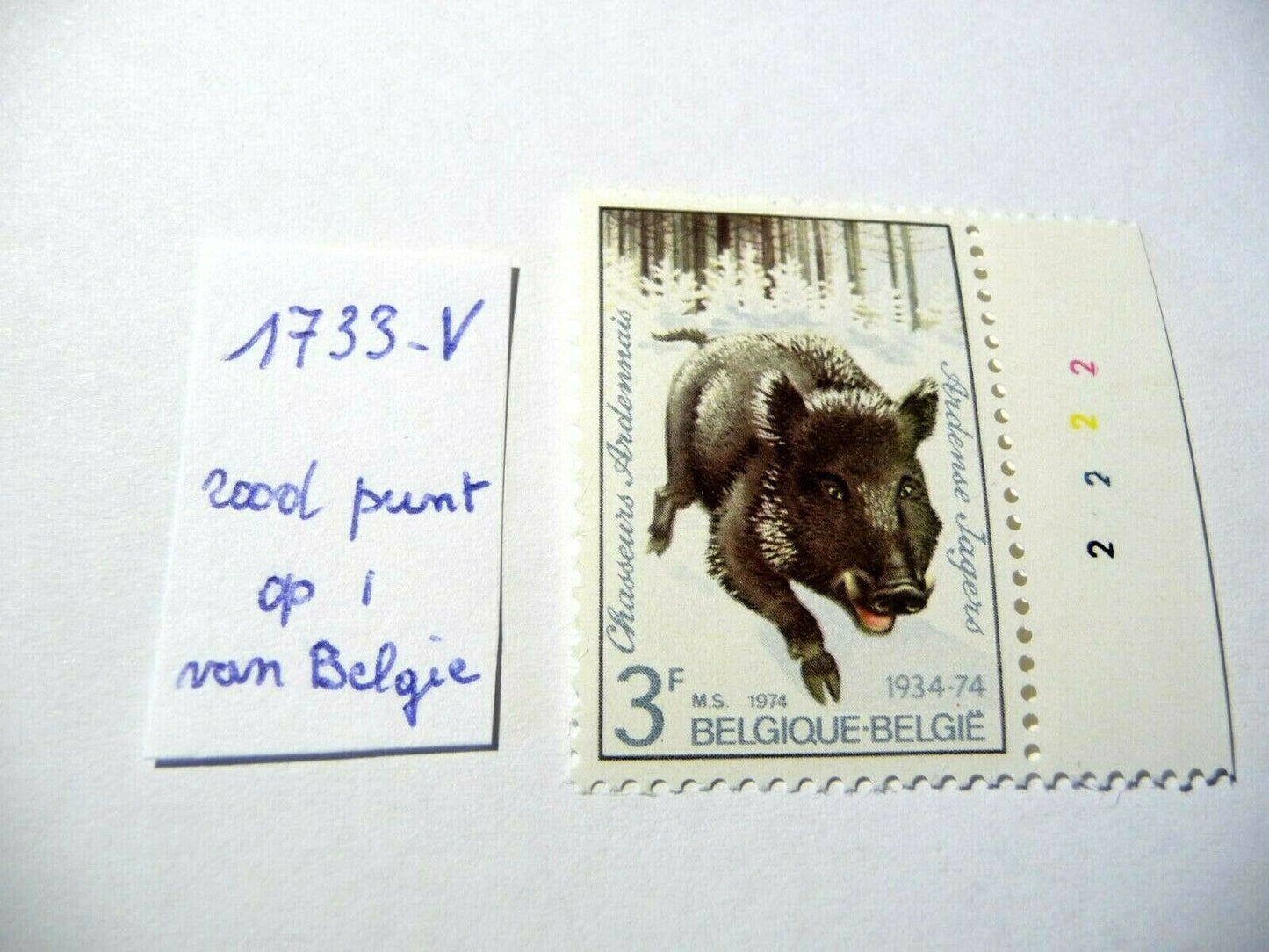 1733-V- Jagers Ardeense Variëteiten/Belgique Variëtés postfris ** (K21-002)