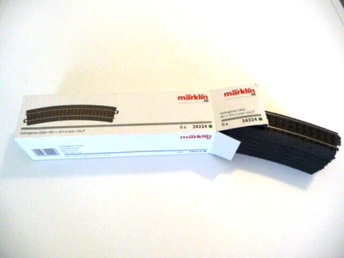 24224 MARKLIN - 6x C track R2 bocht 24.3°/C-Voies R2 curve 24,3° NEW (A2200721)