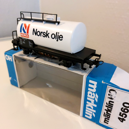 4560 MARKLIN HO - Ketelwagen NORSK OLJE/Wagon citerne NORSK OLJE OVP (C2500743)