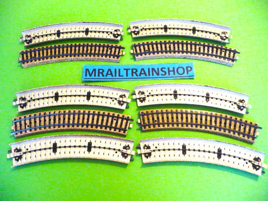 5100 MARKLIN HO - 10 x GEBOGEN RAILS/VOIES COURBES Q1 MÄERKLIN OVP (A2101643)