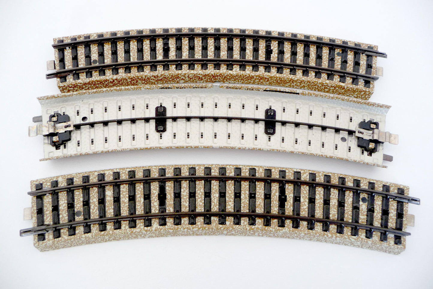 5206 MÄRKLIN HO-3 x GEBOGEN RAILS/VOIES COURBES POUR 5202/5214/5221 (D2200537)