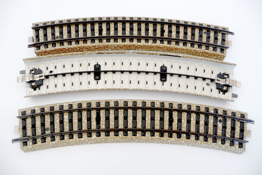 5206 MÄRKLIN HO-3 x GEBOGEN RAILS/VOIES COURBES POUR 5202/5214/5221 (D2200537)