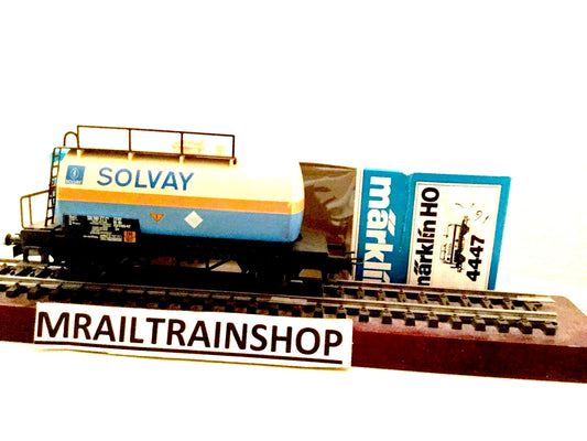4447 MARKLIN HO - Ketelwagen SOLVAY/Wagon citerne SOLVAY OVP Maerklin(C2500740)