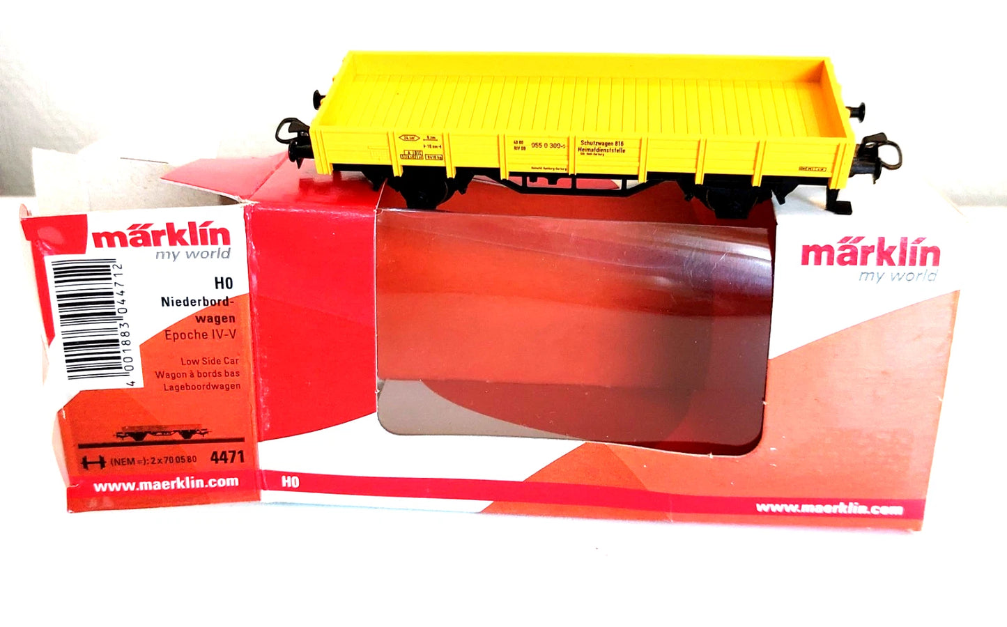 4471 Märklin H0 - 1 x Niederbordwagen/Wagon à bords plats (C2500800)