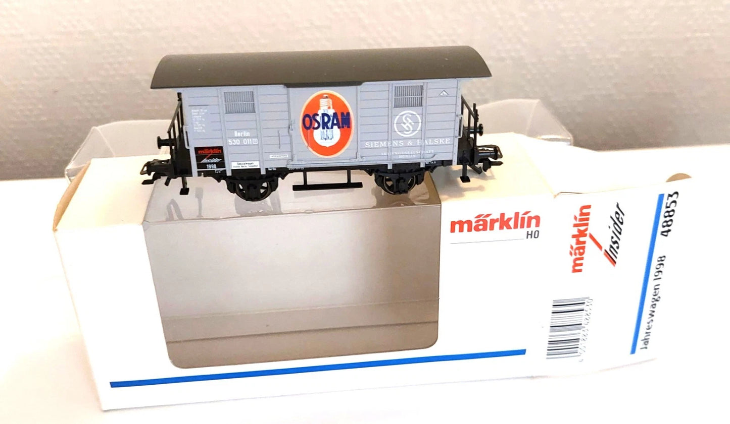 48853 Marklin HO - Gesloten goederenwagen"OSRAM"/Wagon fermée OVP (C2500781)