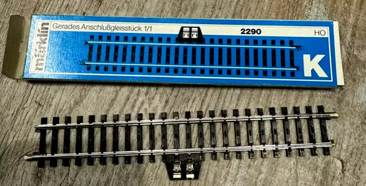 2290 MARKLIN HO - 1x Rechte aansluit K rail 180mm/K-Voie droit 180 mm OVP (B2400215)