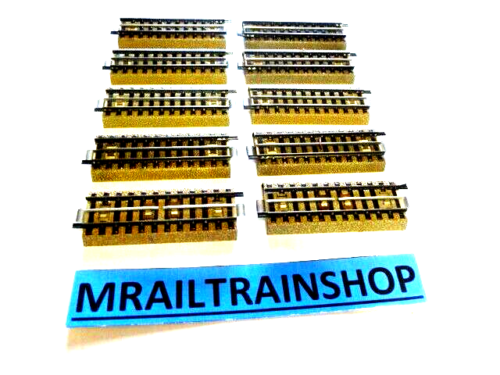 3600D1/2 MARKLIN HO - 10 x RECHTE RAILS/VOIES DROITS 9 cm like 5107 (D2300301)