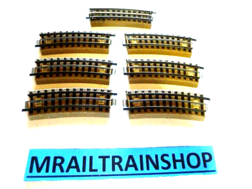 3600A1/2 MARKLIN HO - 7 x GEBOGEN RAILS/VOIES COURBES like 5101 (D2300303)