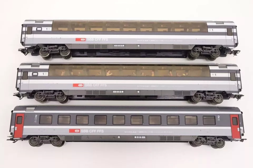 4367 Marklin HO -Zwitserse EuroCity Wagenset SBB/Suisse Eurocity set (E2500171)