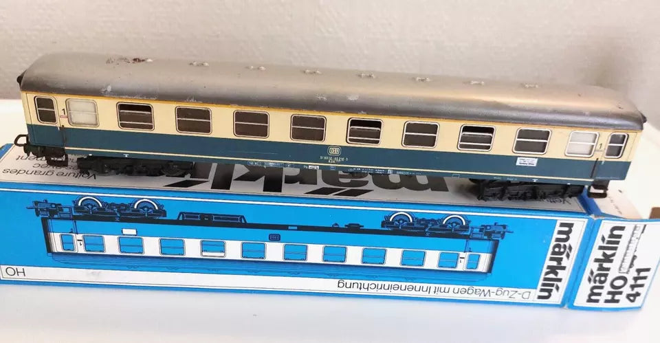 4111 MÄRKLIN HO- D-ZUG-WAGEN 1e klasse/WAGON PASSAGIERS 1iere Cl.(E2500613)