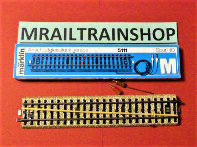 5111 MARKLIN - 1 x RECHTE AANSLUITRAIL/VOIE PRISE DE COURANT OVP MÄERKLIN(D1201530)