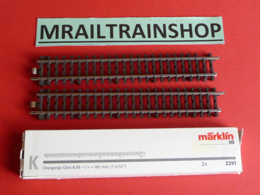 2291 MARKLIN- 1 x SET OVERGANGSRAILS K<>M/VOIES DE TRANSITION K<>M (B2200306)