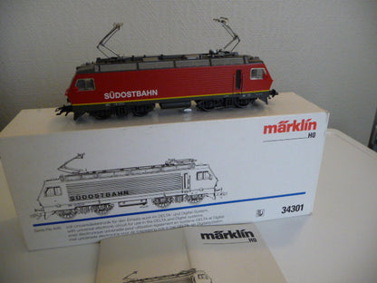 34301 MÄRKLIN - E-Lok "Sudostbahn" /E-Loc "Sudostbahn" du SOB OVP (E2200004)