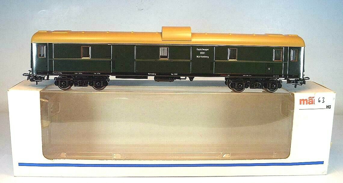 4186 Märklin HO - Bagagewagen v/d K.W.St.E/Voiture fourgon OVP (E2100734)