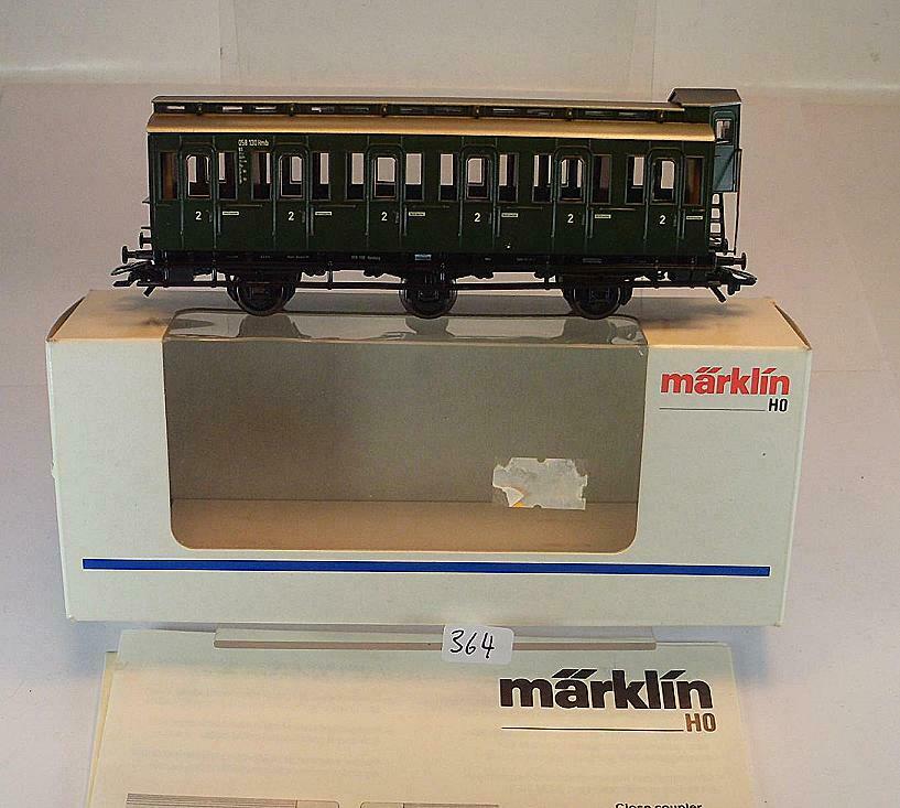 4201 Marklin HO - Comparimentwagen+remhuis/Wagon compartiment DB OVP (E2102030)