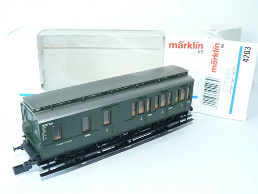 4203 Marklin HO - Comparimentwagen 2de kl./Wagon compartiment 2e cl. OVP (E2102032)