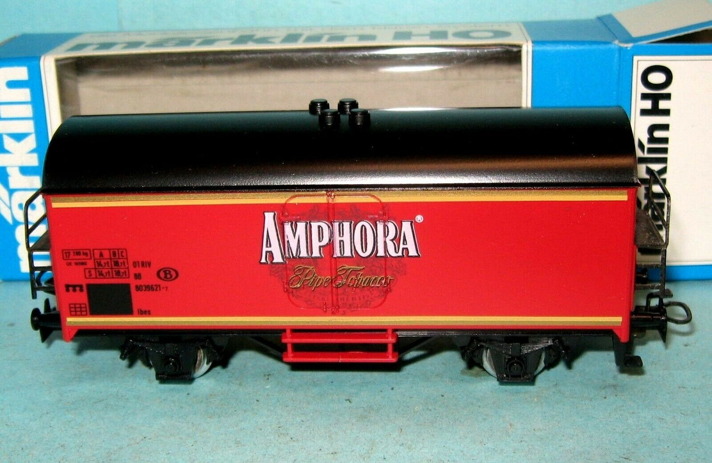 4415/85742 MÄRKLIN–Belgische goederenwagen "Amphora/Wagon fermè Belge OVP (C1901562)