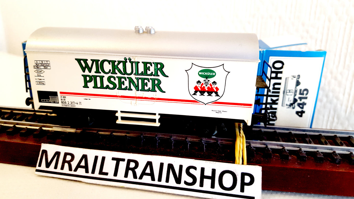 4415 MÄRKLIN – Bierwagen Wickuler Pils/Wagon biere Wickuler Pils OVP (C2100001)