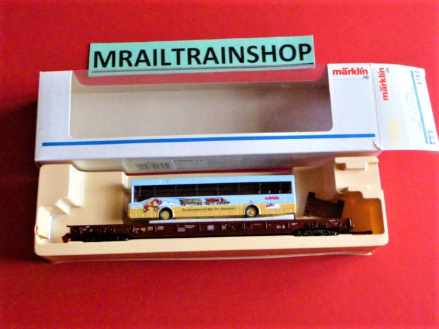 4743 MÄRKLIN HO– Lagevloerwagen+autobus/Low Floor wagen NEW (B2200153)