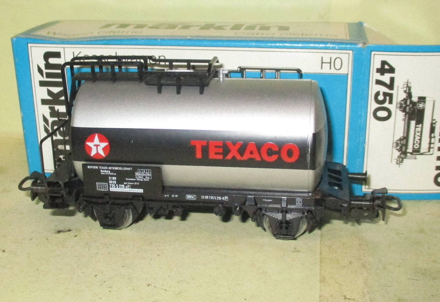 4750 MARKLIN HO - Ketelwagen TEXACO/Wagon citerne TEXACO Maerklin OVP (C2200258)